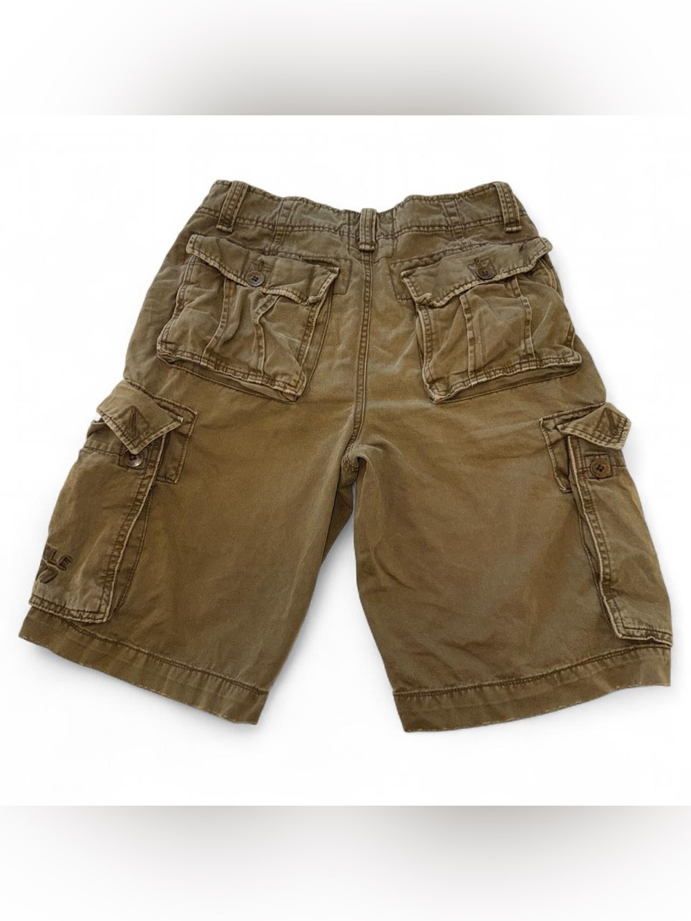 American Eagle Outfitters Y2K Men’s Olive Green Cargo Shorts - 28 - Picture 4 of 6